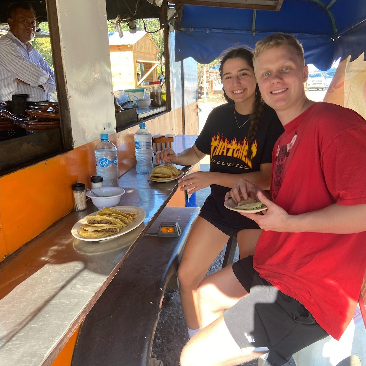Eating tacos in Cuidad Valles, Mexico 12/26/2021