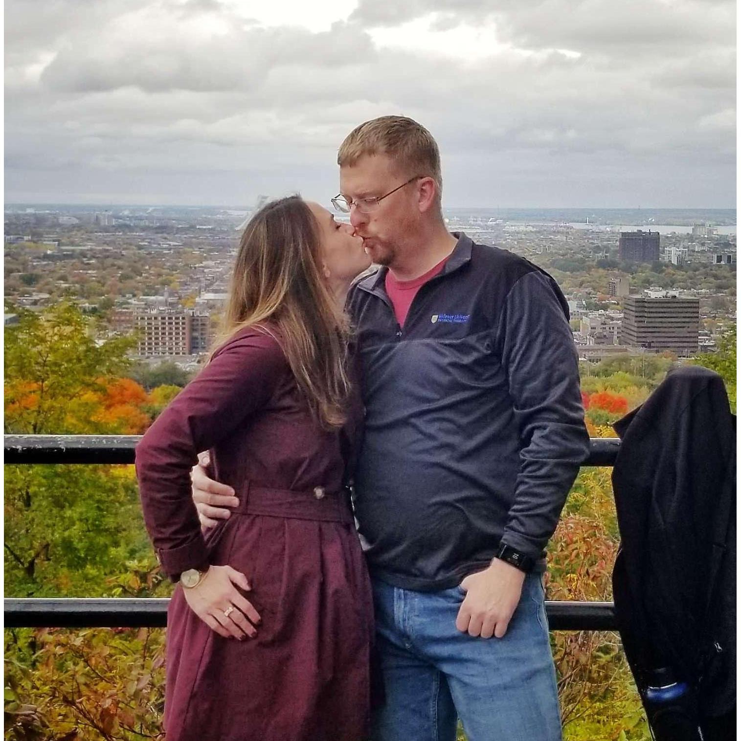 Our first trip to a different country together...Canada.