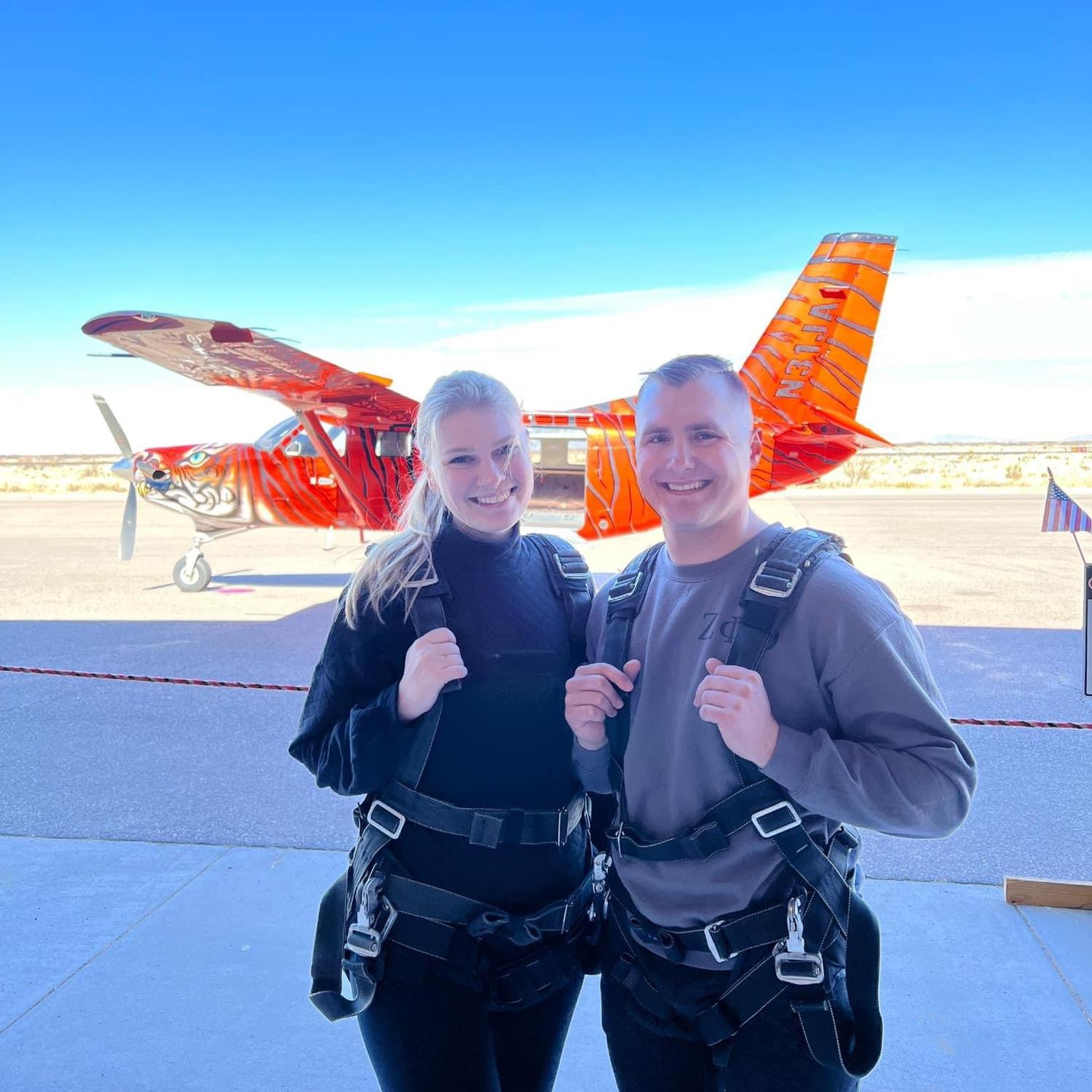 Shortly after graduating from SUNY New Paltz, Natalie made the big move to El Paso, Texas in 2022. We celebrated by going Skydiving together!!