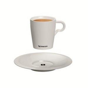 Nespresso Espresso, Lungo Cup and Saucer, Porcelain