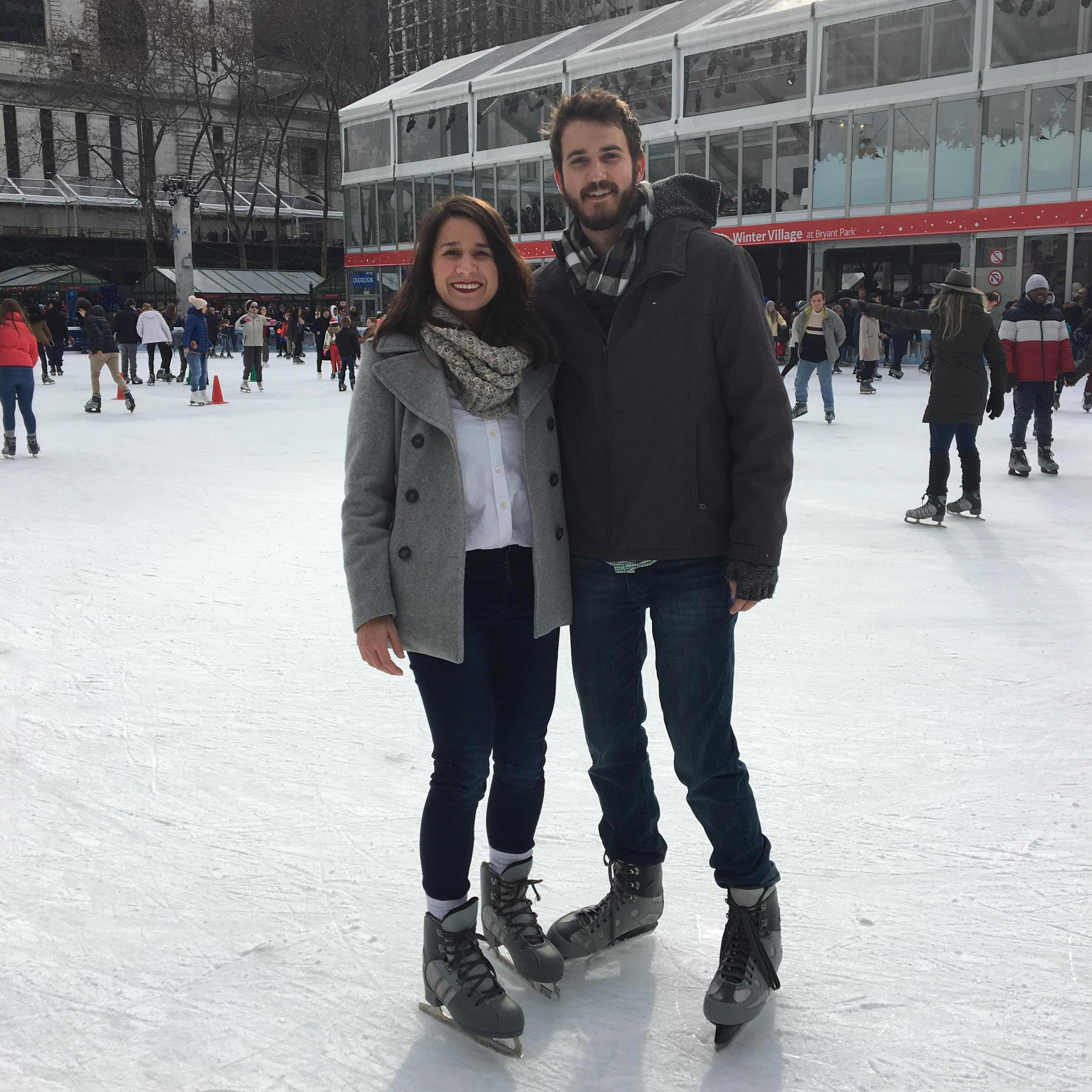 New York City, Bryant Park Ice Rink, December 2018