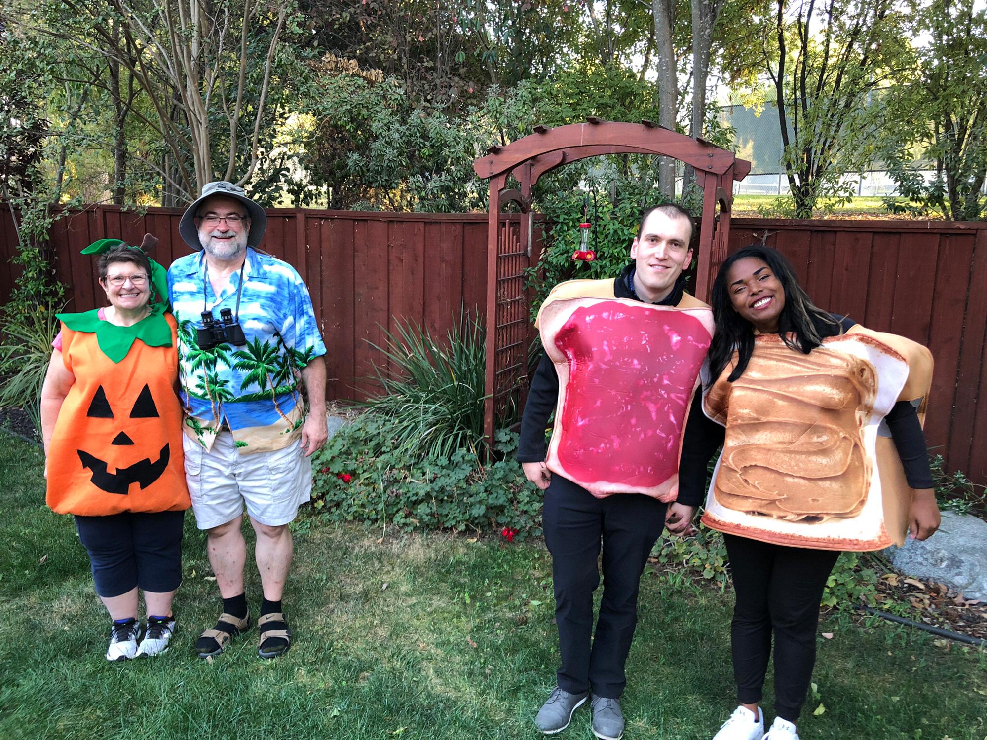 COVID trick or treating.