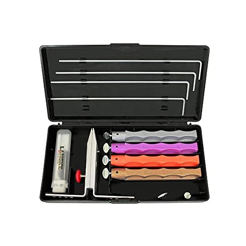 Lansky 4-Stone Deluxe Diamond System | Precision Knife Sharpening Kit