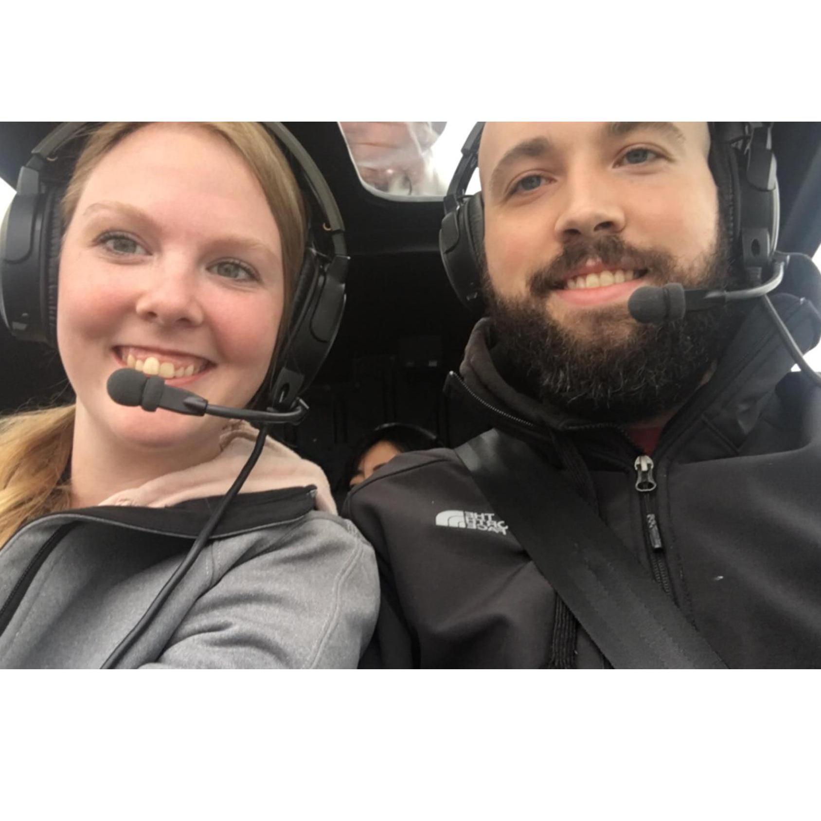 Our first helicopter ride!