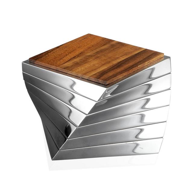 Nambe Twist Set of 6 Coasters