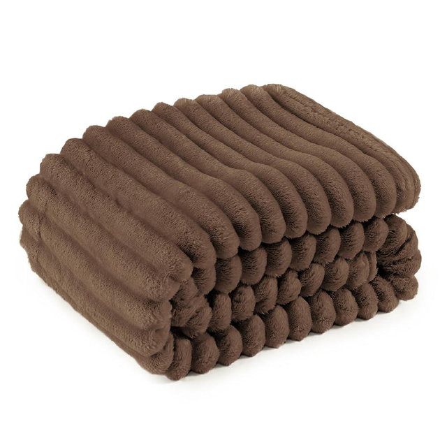 Bedsure GentleSoft Brown Twin XL Blanket for Bed - Cozy Soft Blankets for Women, Cute Small Fleece Throws for Girls, Birthday Gifts for Women Day Decor Gifts for Mom, 66x90 Inches