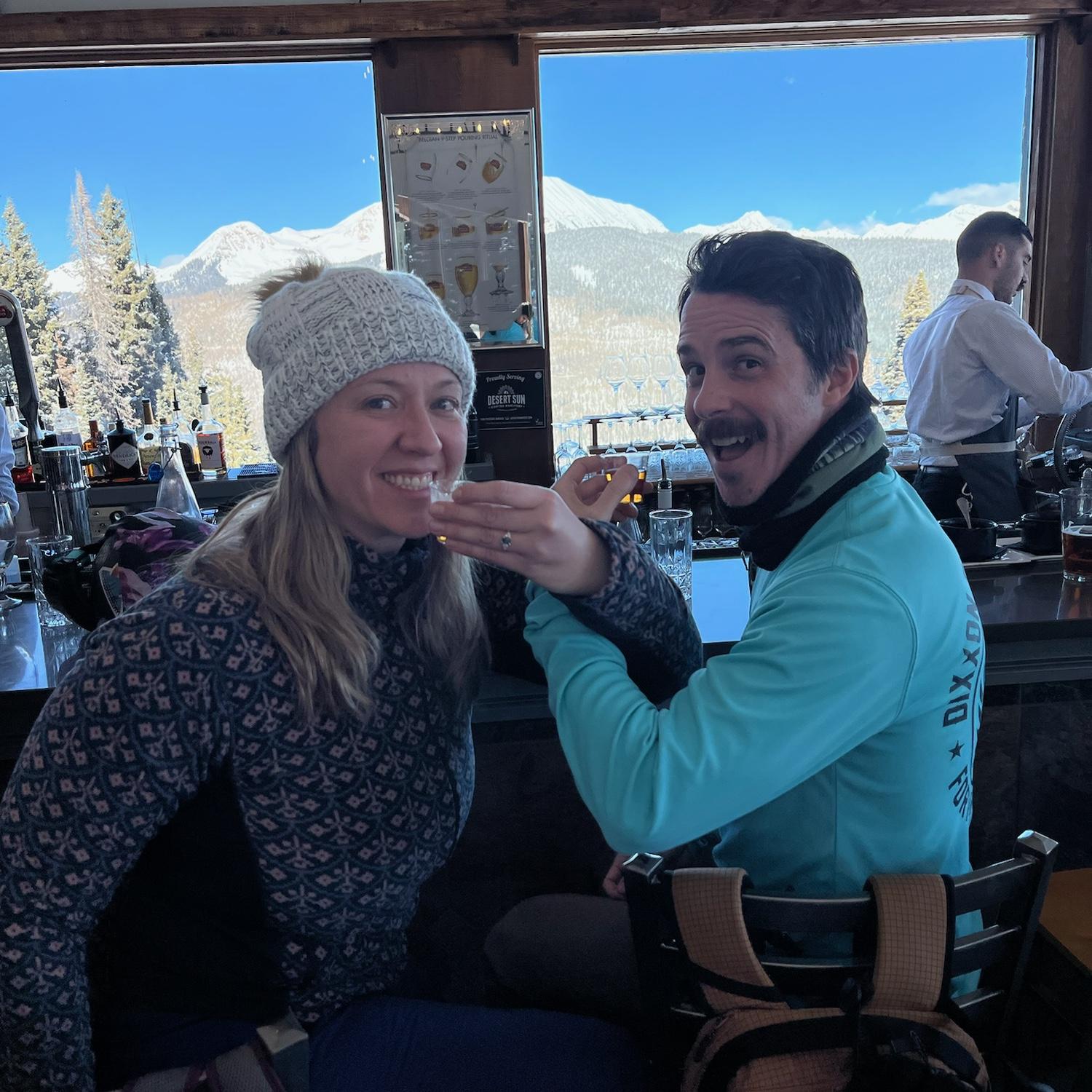 Just engaged! 🥂