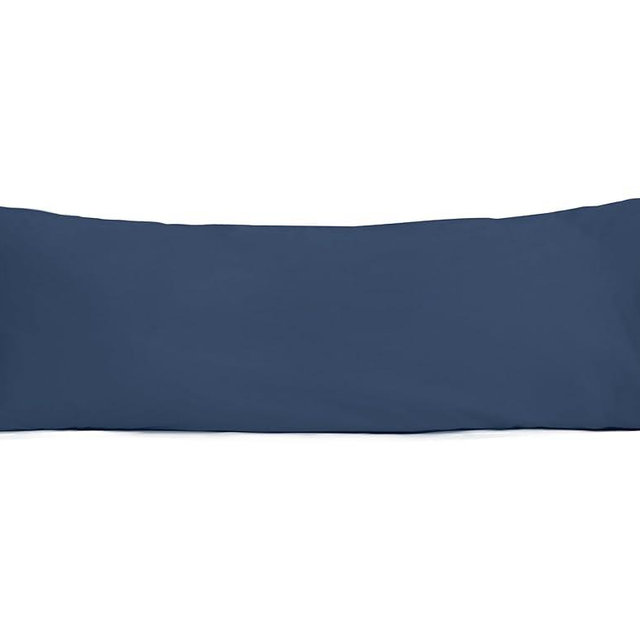 Sunflower Body Pillowcase 100% Cotton Long Pillow Cover/Case Envelope Closure 1 Pack, 20×54 inches Crown Blue, Soft and Breathable