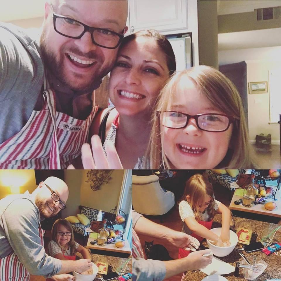 Doing what we love - cooking together!