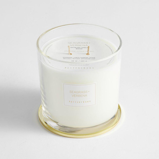 Signature Scented Candle, Seagrass & Verbena, Large, 22oz
