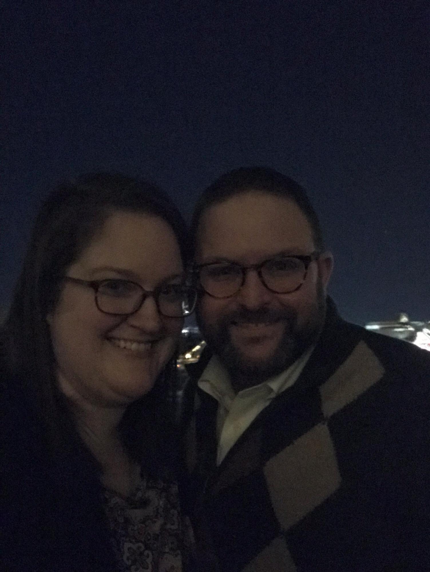 Just before Jason dropped to one knee to propose on the Speaker's Balcony of the US Capitol.