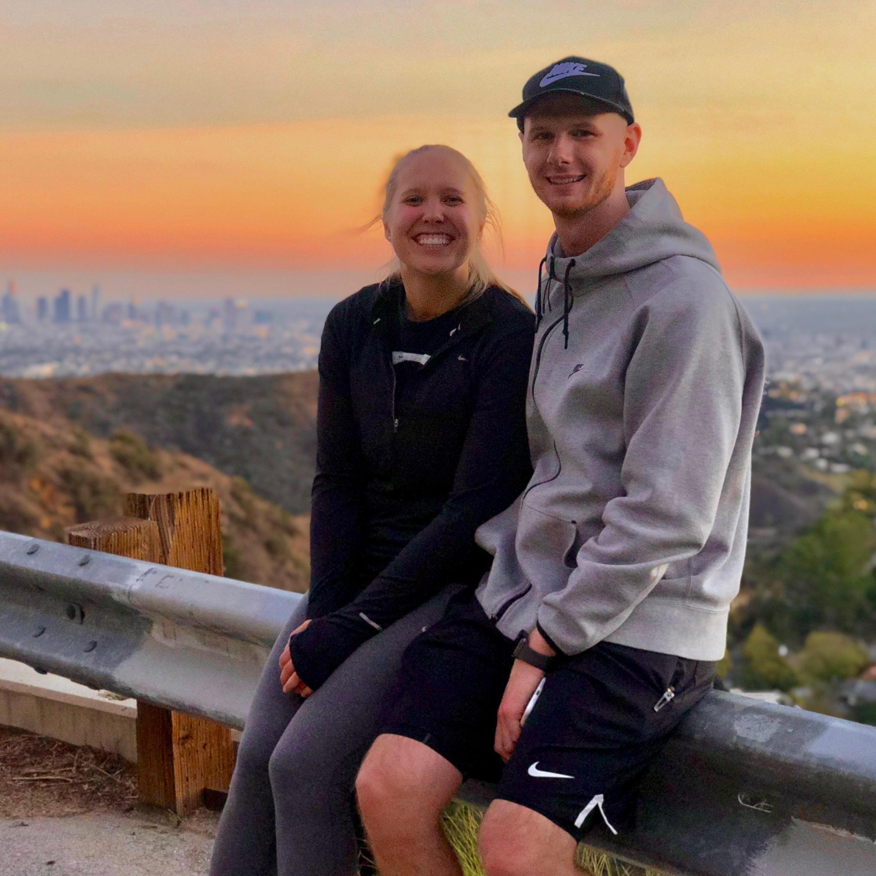 While I (Alli) was living in LA, Jacob was able to come visit me over his birthday weekend! We loved doing this guided hike to the Hollywood sign, where we saw a beautiful sunset over the city.