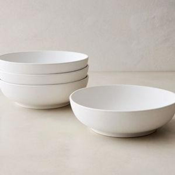 Kanto Stoneware Pasta Bowl Sets | Ice White