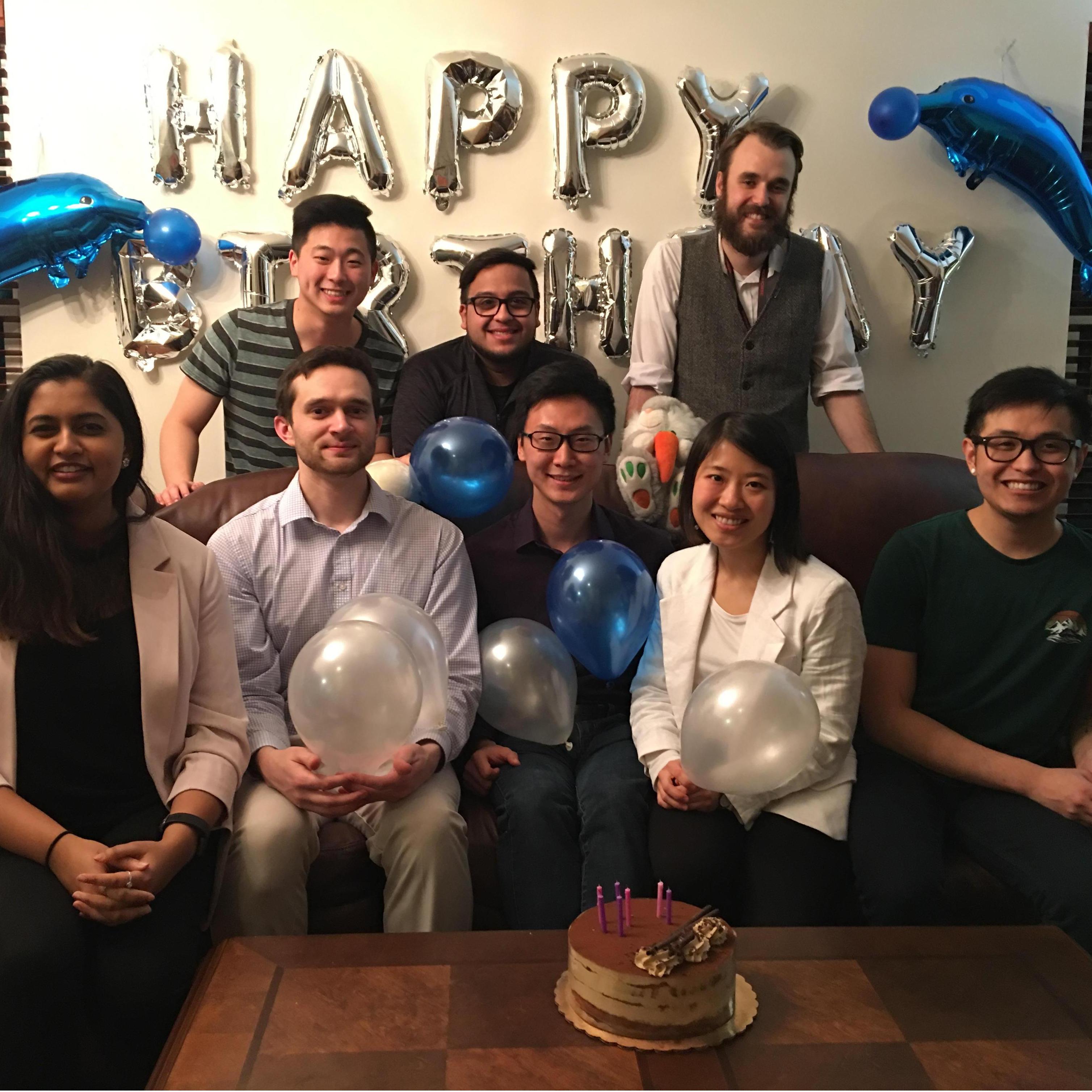 You bet that we made time for birthday celebrations (also, sorry for the crop, Aishu)