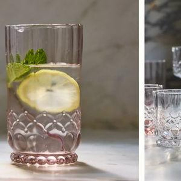 Savannah Glass Tumblers, Set of 4