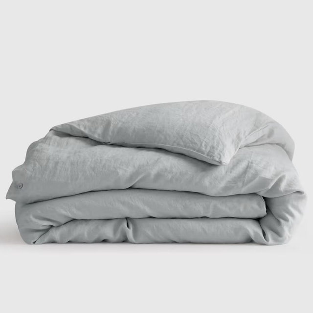 Linen Duvet Cover | Quince in Mist - QUEEN
