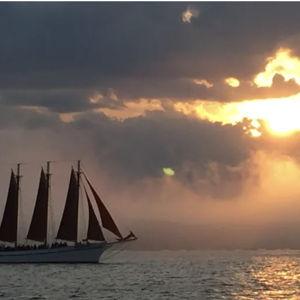 Sunset Sail | Maine Honeymoon