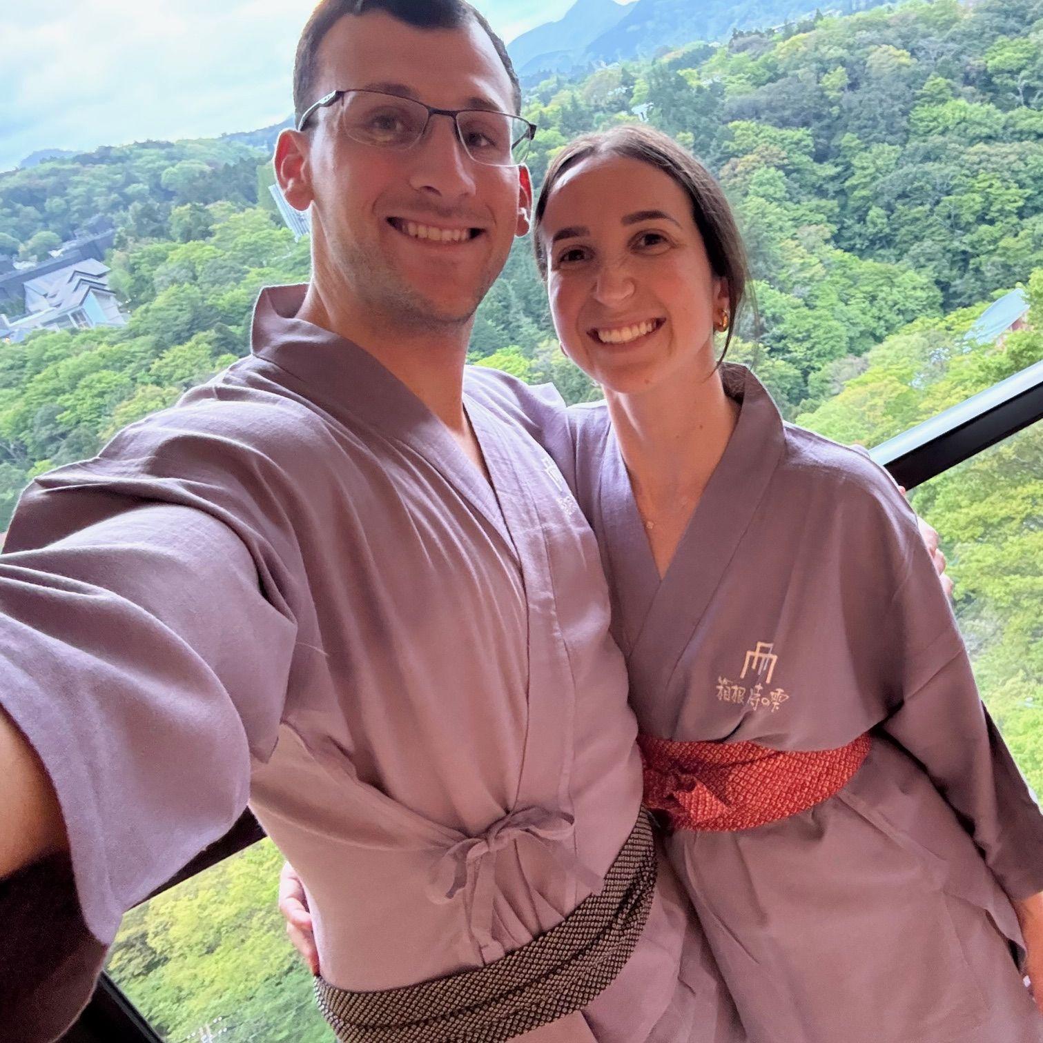 One night in the beautiful Hakone, Japan at our ryokan!