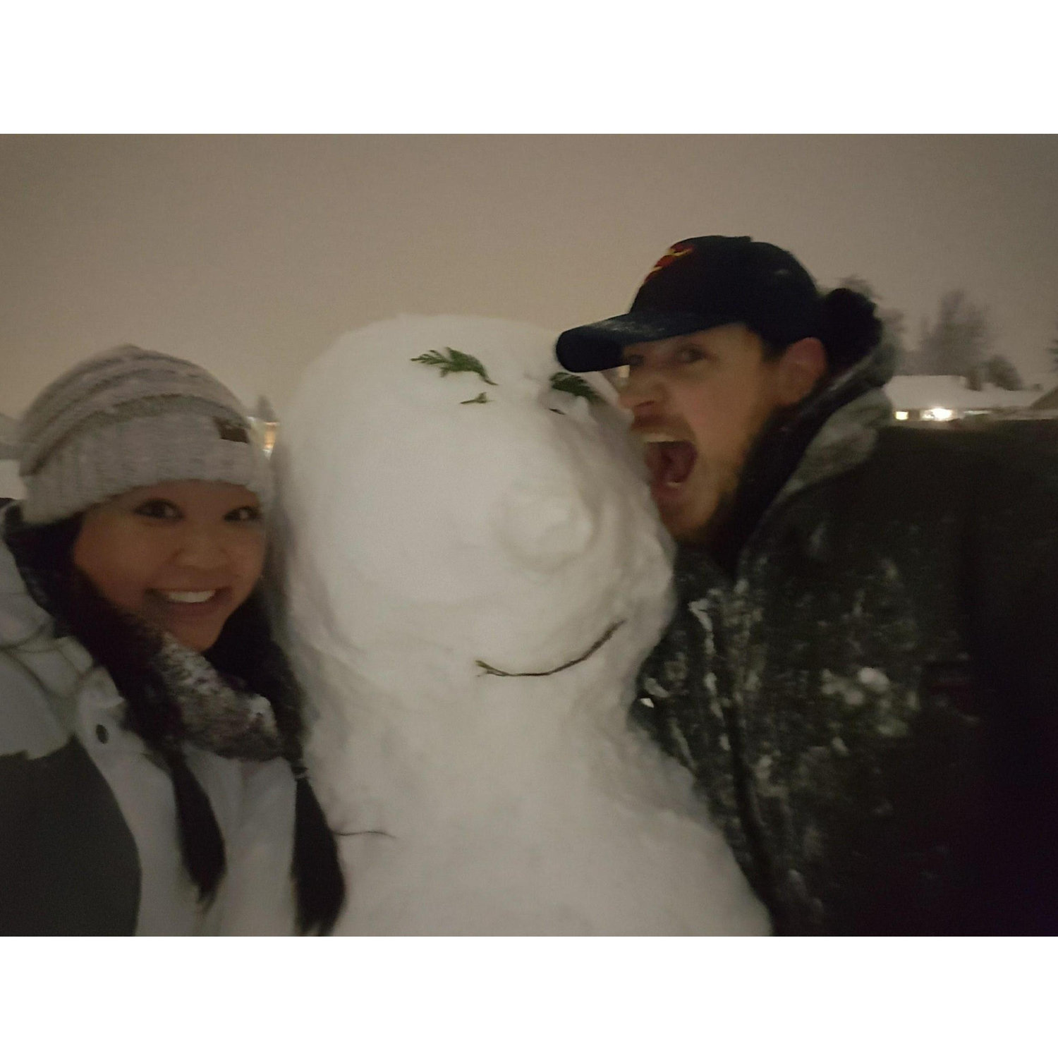 First snowman