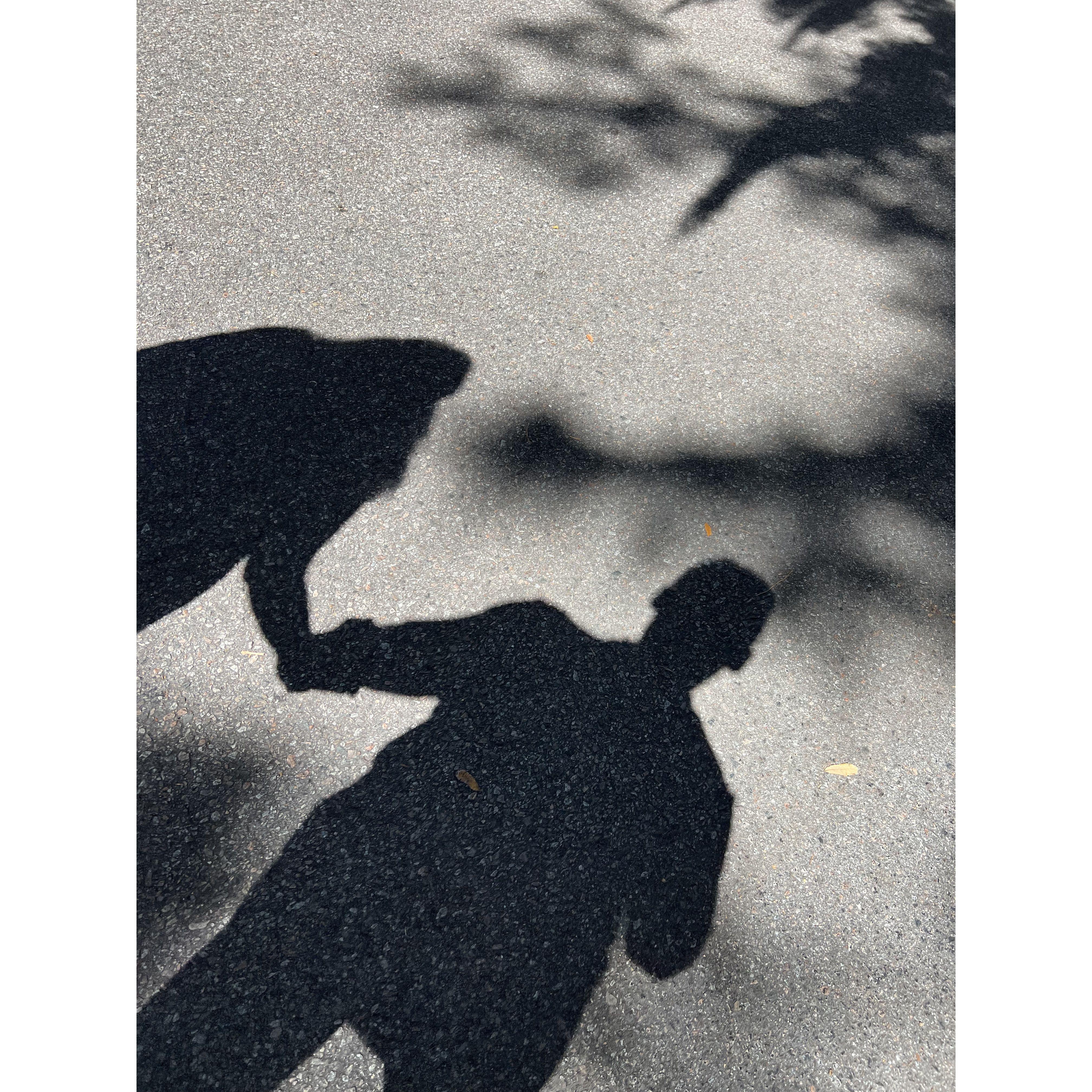Patty and I had both been alone for five years before we started dating each other. I am so glad we have stepped into the light and now even our shadows look happy.
