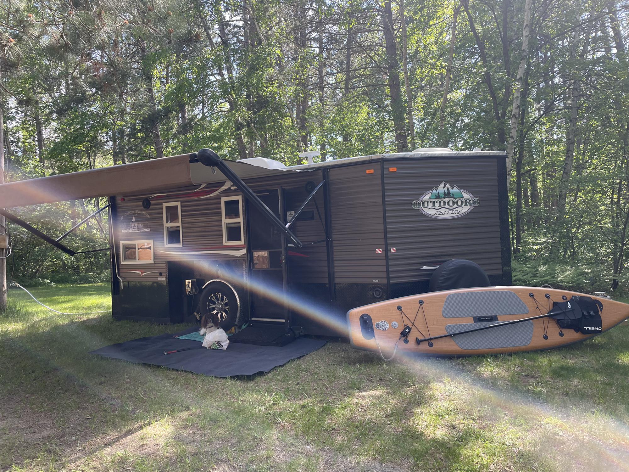 6/11/22 — first summer camping trip with our ice castle