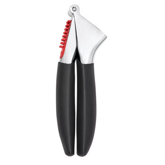 OXO Good Grips Heavy Duty Garlic Press, Die-Cast Zinc, Black