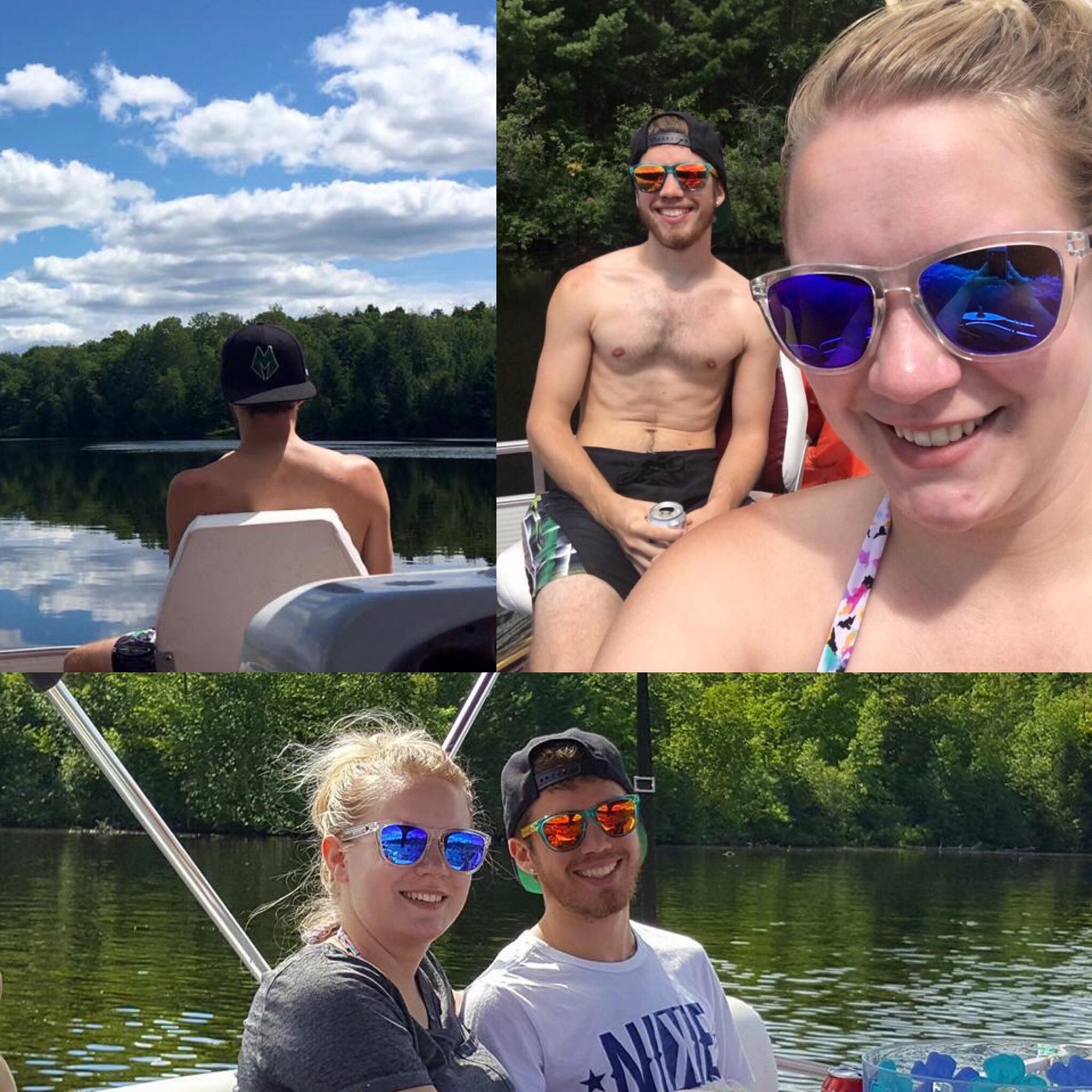 Up North Pontoon boating