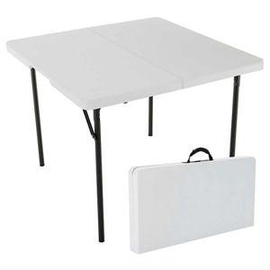 Lifetime 37-Inch Square Fold-In-Half Table Light Commercial, 280228