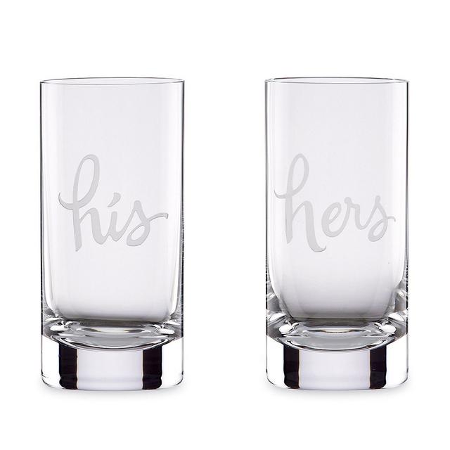 kate spade new york Two of a Kind His & Hers Highball Glasses, Set of 2