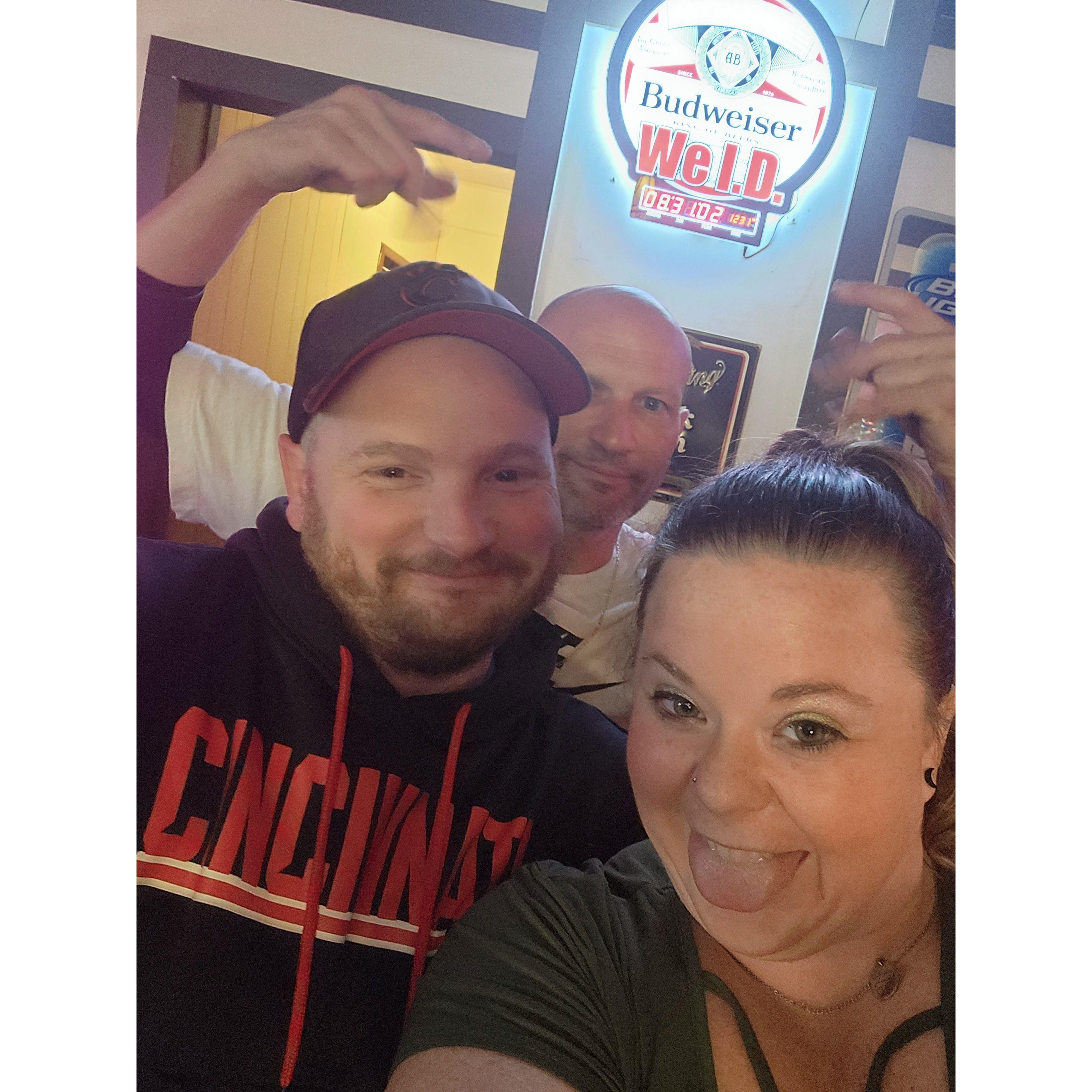 Another fun Kareoke night with a photo bomb from Kevin.