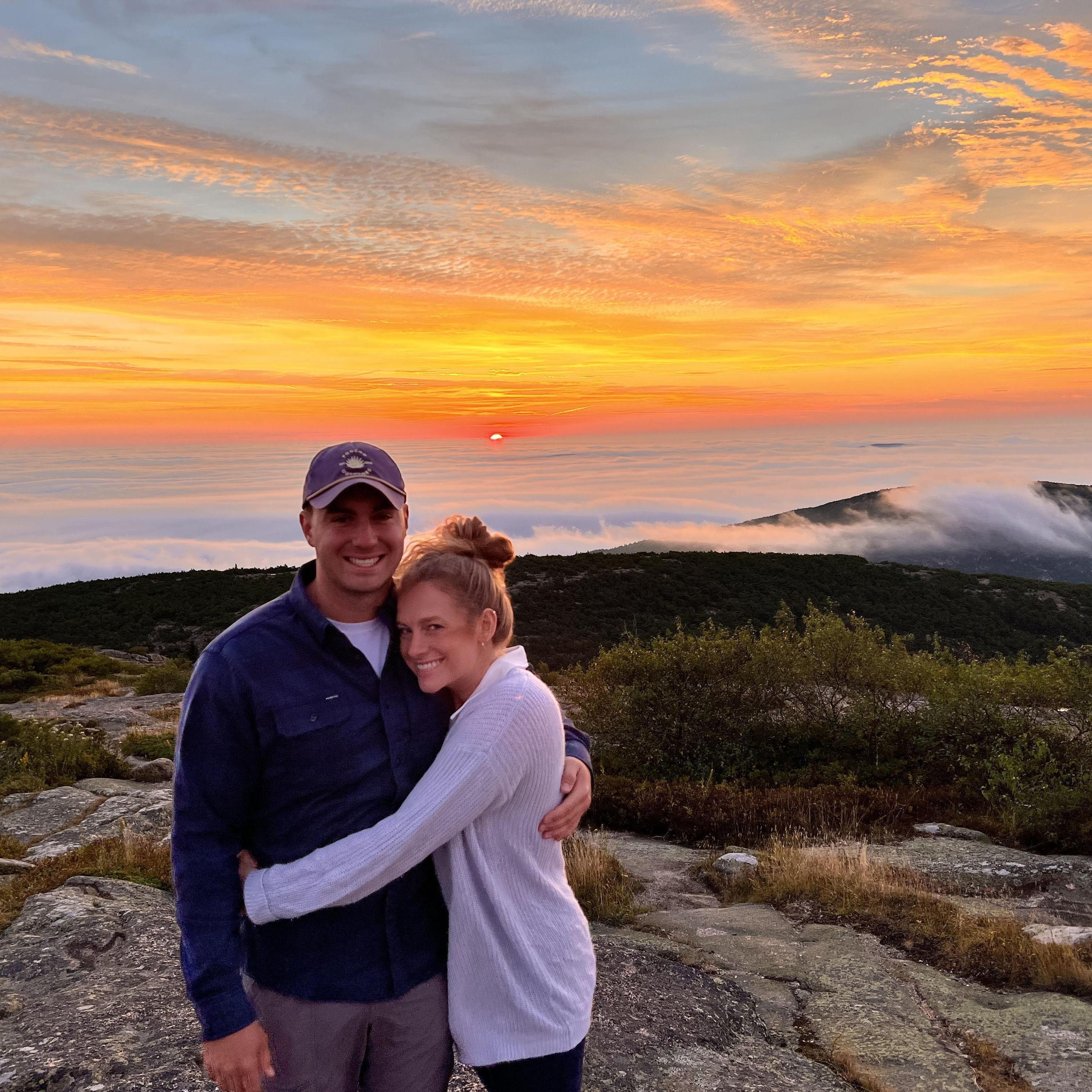 Sunrise on the top of Cadillac Mountain (Aug 2022) Acadia National Park