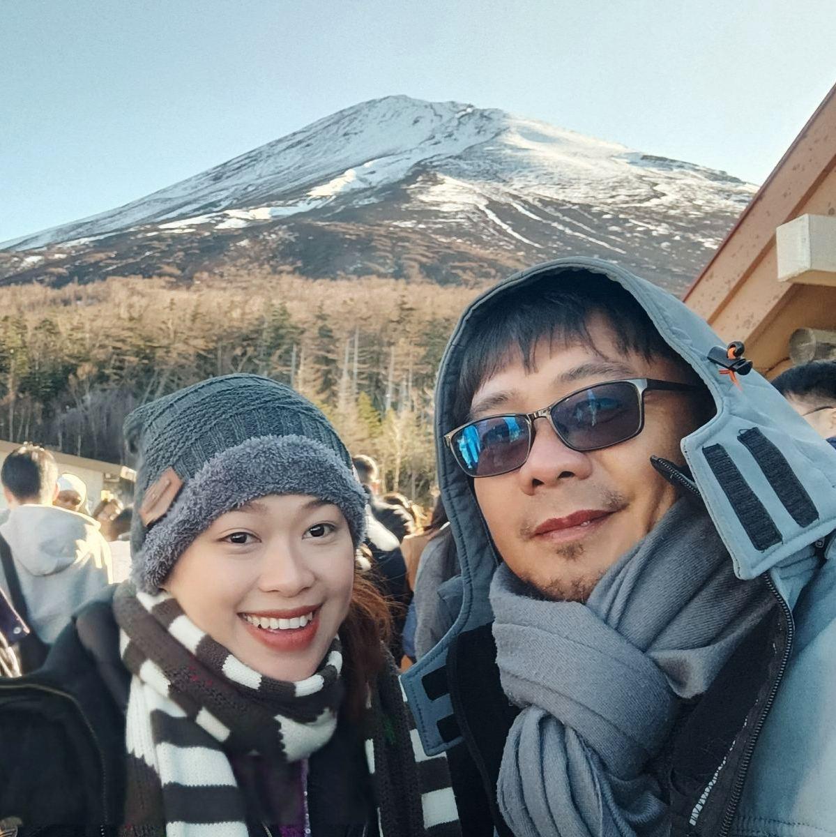 Behind is the majestic Mt. Fuji