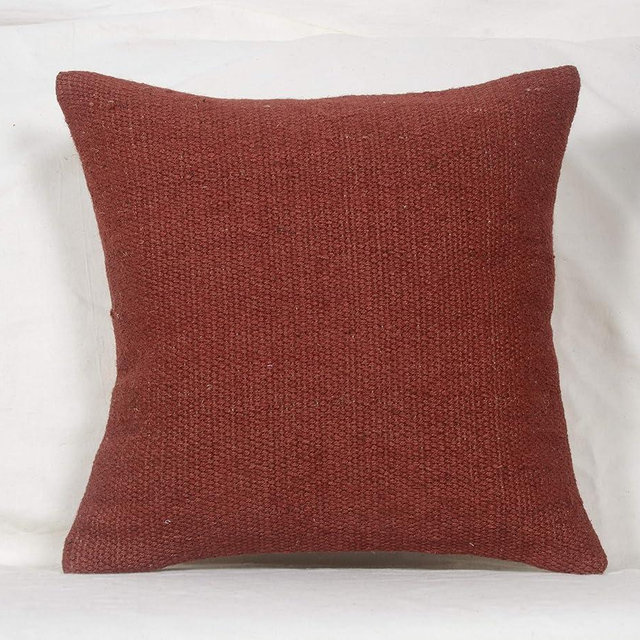 Chouhan Rugs Kilim Cushion Cover Jute Ethnic Pillow Boho Hand Woven Shams Hippie Indian Throw Art Handloomed Rug Cushion Cover