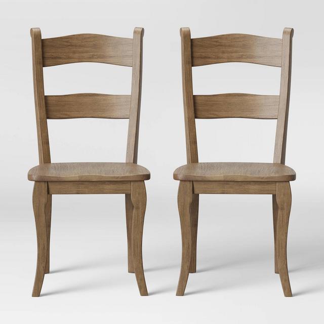 Set of 2 Cloverhill Farmhouse Dining Chair Natural - Threshold™
