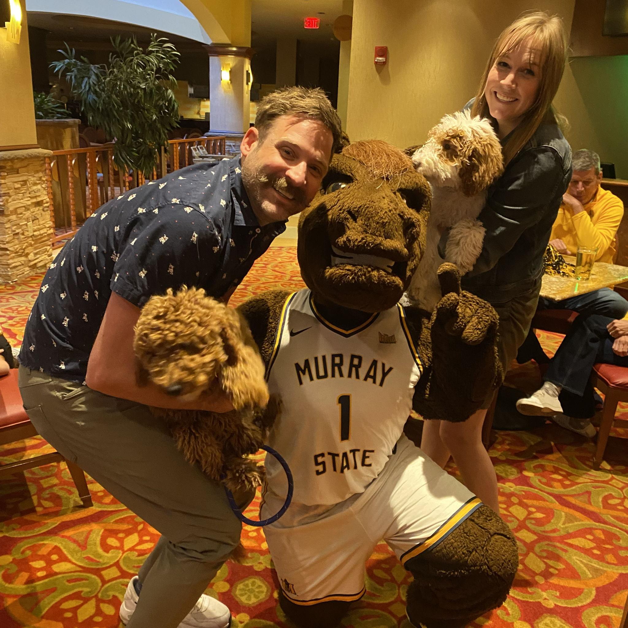 Becoming local celebrities with Dunker in Oklahoma.