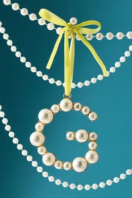 Pearl Monogram Ornament