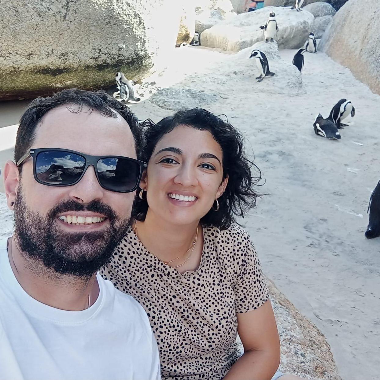 Another famous Matt and Pau road trip to Cape Town. Taken at the famous Boulder's Beach, where we mingled with the local penguin colony.