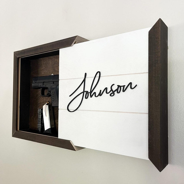 Hidden Storage - Hidden Gun Concealment - Gun Storage - 3D Letter Gift - Fathers Day Gift - Husband Gift - Hidden Gun - Anniversary Gift
