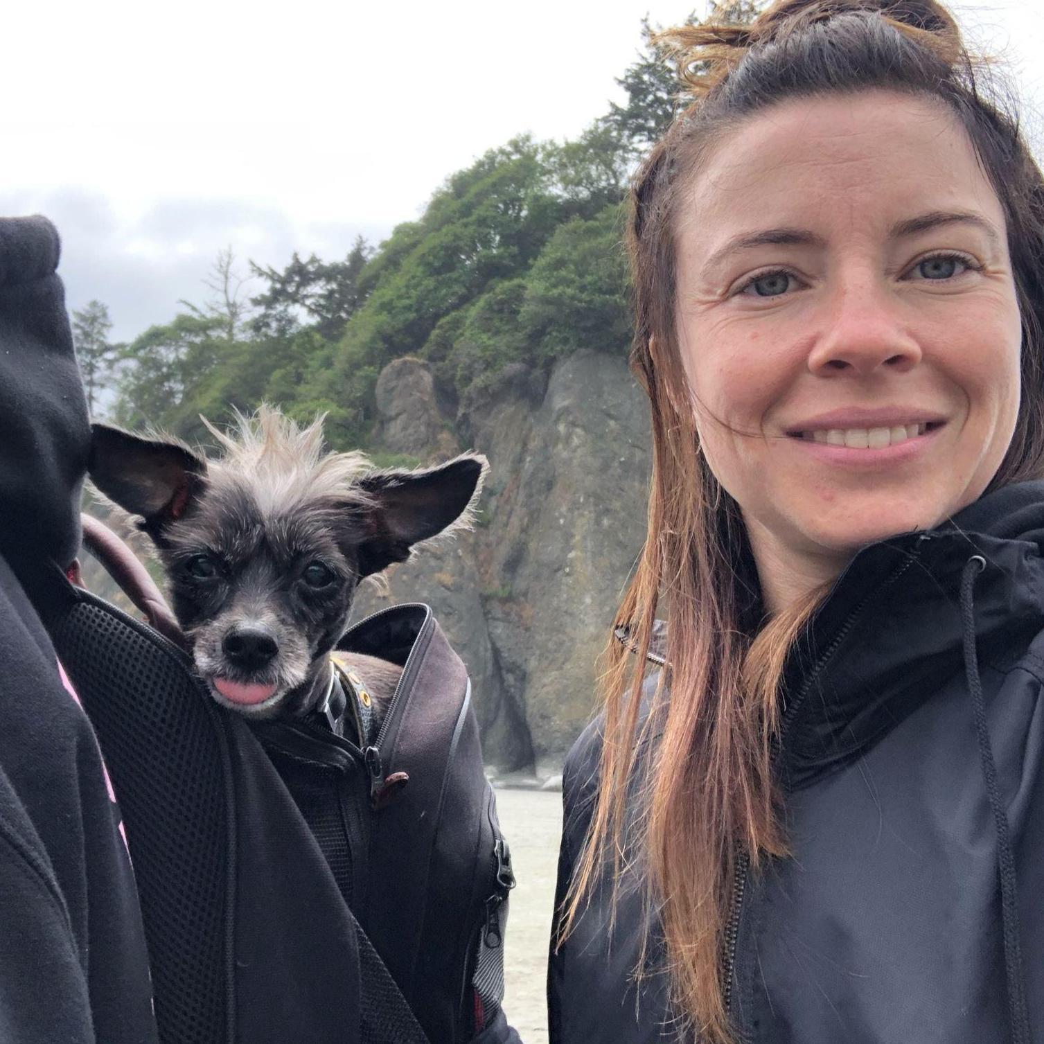 Aubrey, Cash, and I at Ruby Beach in WA.