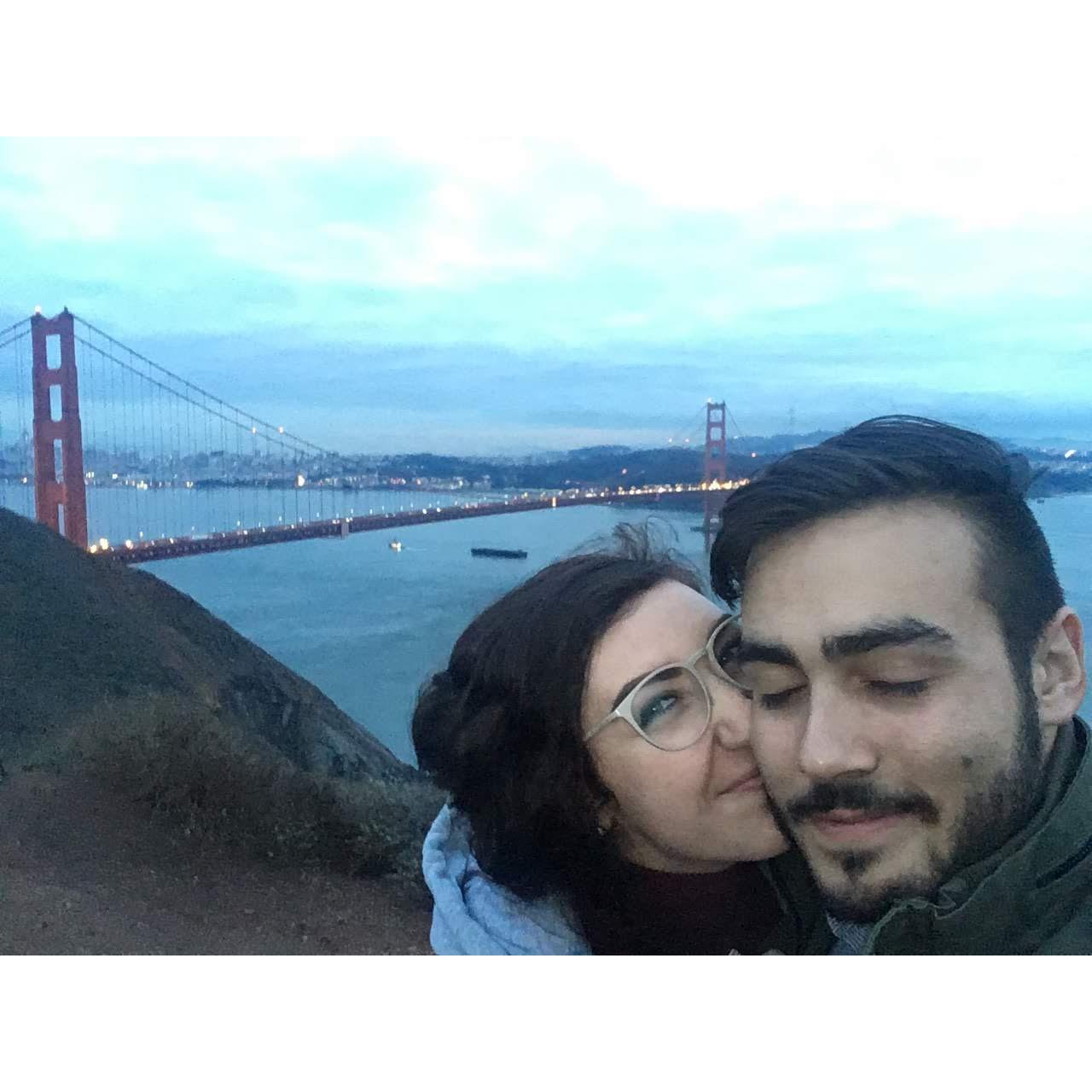 this was the first time we visited the spot where seth ended up proposing!