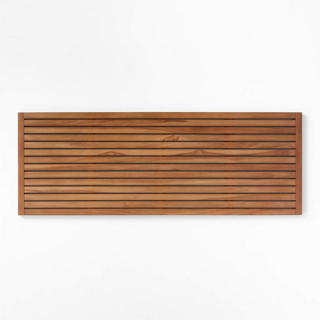 Lateral Natural Teak Bath Runner 21"x60"