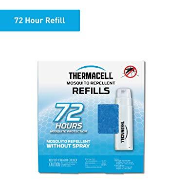 Thermacell Mosquito Repellent Refills, 72-Hour Pack; Contains 18 Repellent Mats, 6 Fuel Cartridges; Compatible with Any Fuel-Powered Thermacell Product; No Spray, Scent, Mess; 15 Ft Zone of Protection