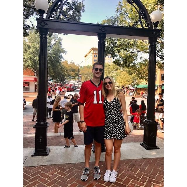 Showing this Vandy grad what a winning football team looks like in *Athens, GA*.