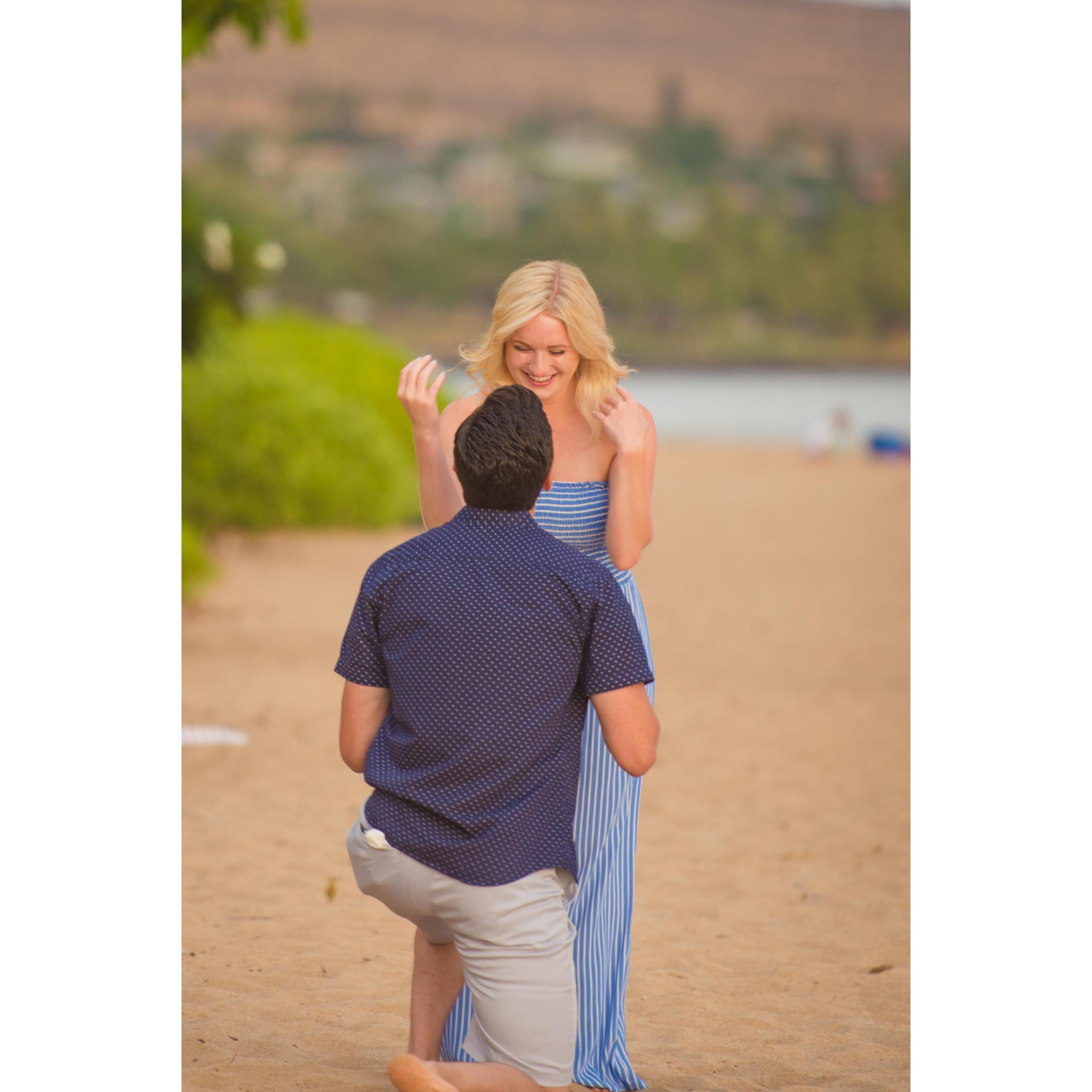 July 28, 2018 - Maui, Hawaii
She said yes!