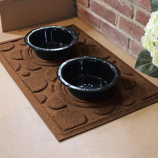 WaterHog Dots Dog Bowl Pet Feeder Mat