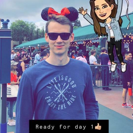 Took nathan for his first trip to Disneyland right after he graduated A&P School!