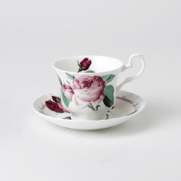 Versailles Set of 2 Fine Bone China Tea Cup and Saucers