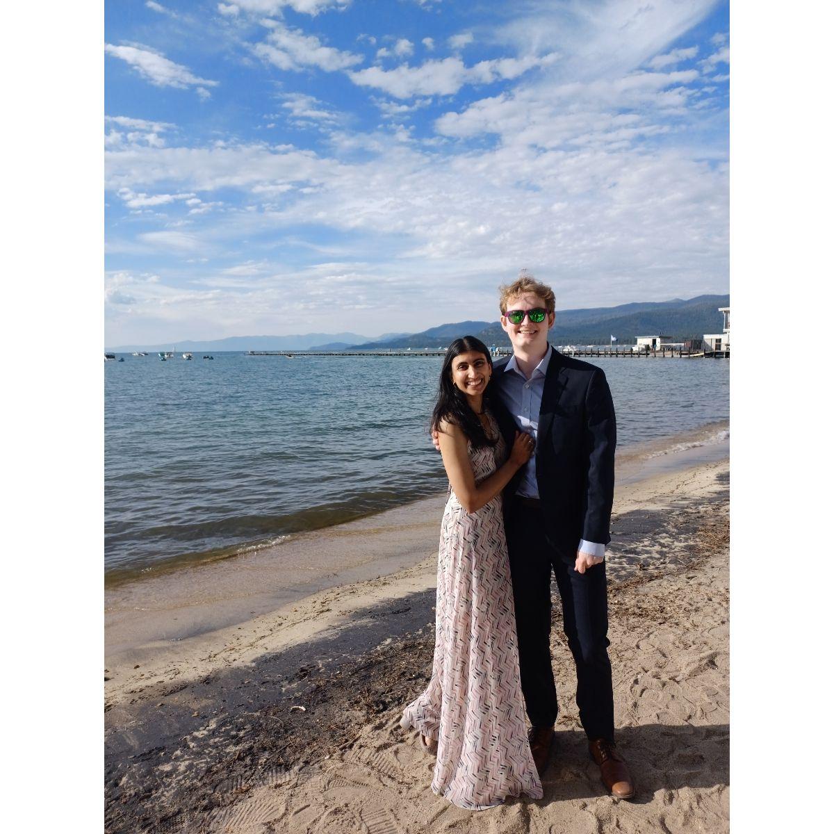 Sam always wears his sunglasses in would be nice photos.