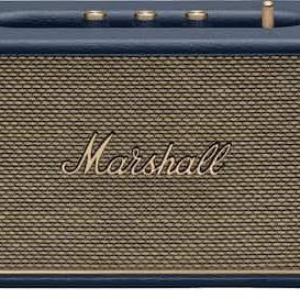 Marshall - Acton III Bluetooth Home Speaker with Bass / Treble / Volume Controls and 3.5 mm Auxiliary Input - Midnight Blue