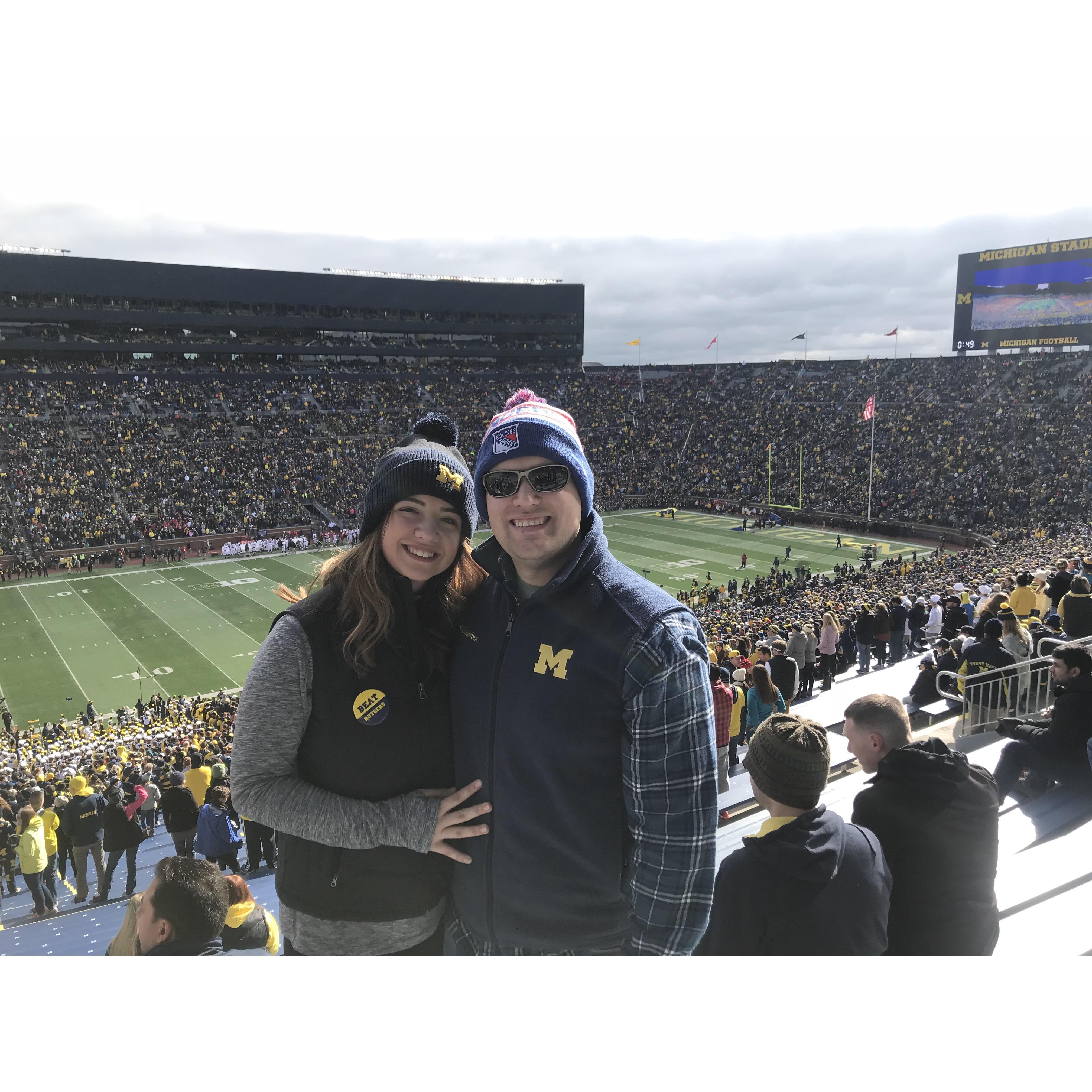 Michigan Homecoming game, November 2017